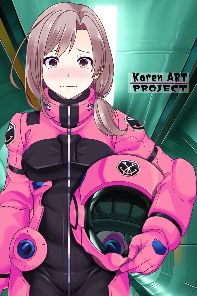 カレンちゃんのノーマルスーツ(カレンちゃんカラー)【正面アングル】 (ガンダム Gのレコンギスタ) Karen's Normal Suit(Karen's color version),Front ( G's Reconguista)