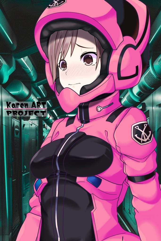 カレンちゃんのノーマルスーツ(カレンちゃんカラー)【斜め前アングル】 (ガンダム Gのレコンギスタ) Karen's Normal Suit(Karen's color version),Diagonal front ( G's Reconguista)