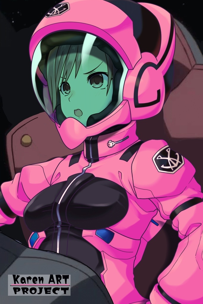 カレンちゃんのノーマルスーツ(カレンちゃんカラー)【斜め前アングル】 (ガンダム Gのレコンギスタ) Karen's Normal Suit(Karen's color version),Diagonal front ( G's Reconguista)