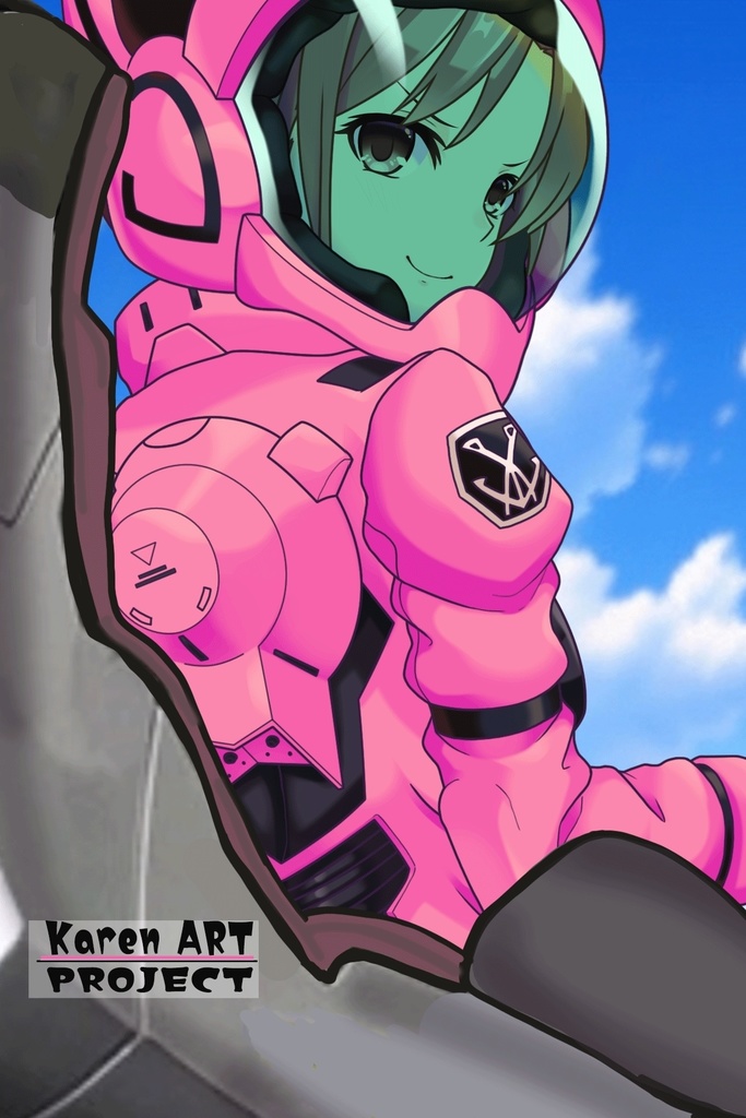 カレンちゃんのノーマルスーツ(カレンちゃんカラー)【背面アングル】 (ガンダム Gのレコンギスタ) Karen's Normal Suit(Karen's color version),Back Angle( G's Reconguista)