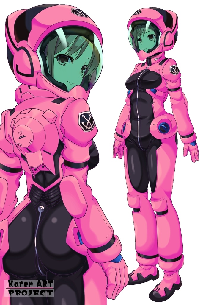 カレンちゃんのノーマルスーツ(カレンちゃんカラー)【背面アングル】 (ガンダム Gのレコンギスタ) Karen's Normal Suit(Karen's color version),Back Angle( G's Reconguista)