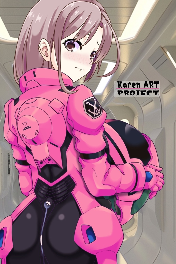 カレンちゃんのノーマルスーツ(カレンちゃんカラー)【背面アングル】 (ガンダム Gのレコンギスタ) Karen's Normal Suit(Karen's color version),Back Angle( G's Reconguista)