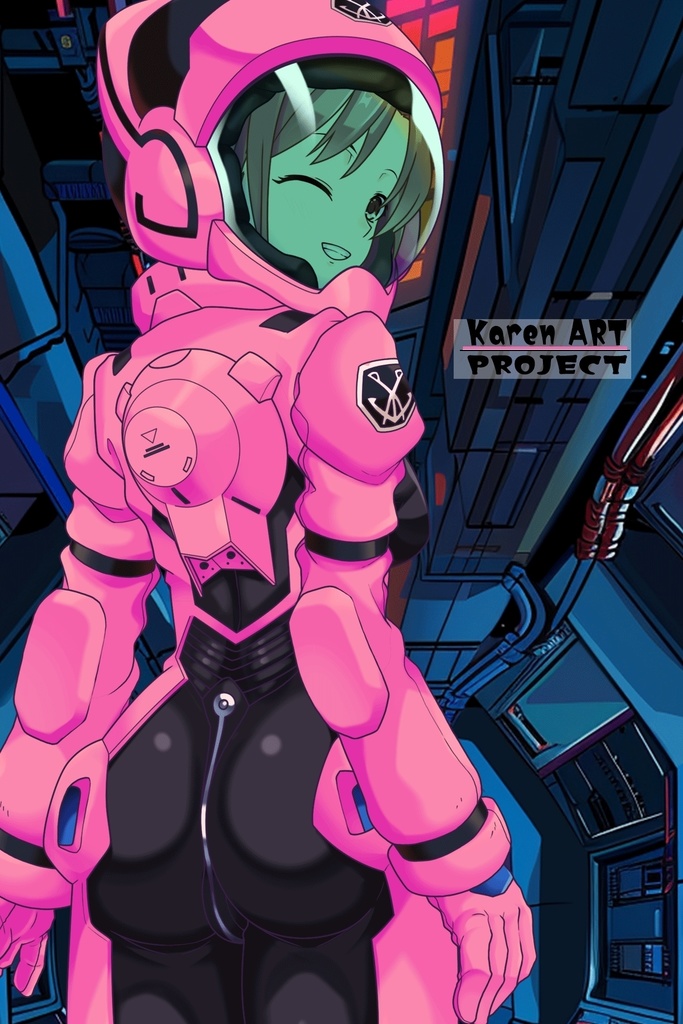 カレンちゃんのノーマルスーツ(カレンちゃんカラー)【背面アングル】 (ガンダム Gのレコンギスタ) Karen's Normal Suit(Karen's color version),Back Angle( G's Reconguista)