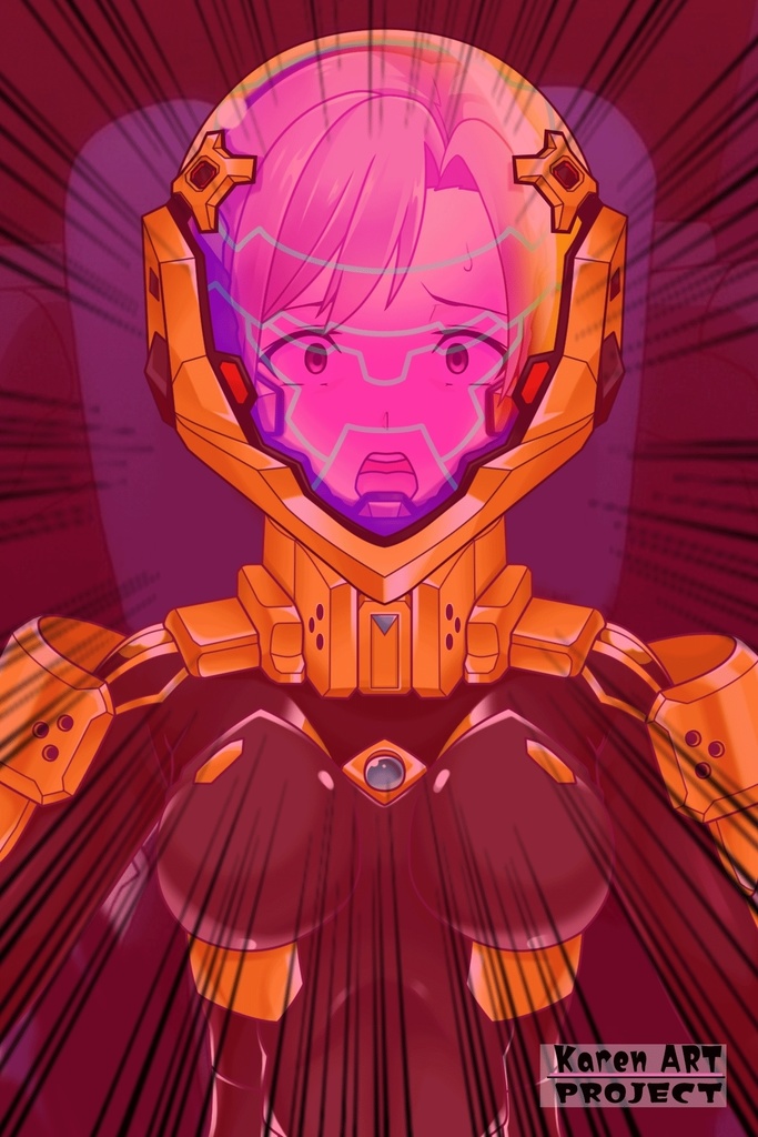 カレンちゃん+衛士強化装備(篁唯依カラー)【トータル・イクリプス】 正面アングル Karen is wearing Yui Takamura Guard Reinforcement Equipment【TOTAL ECLIPSE】Front Angle