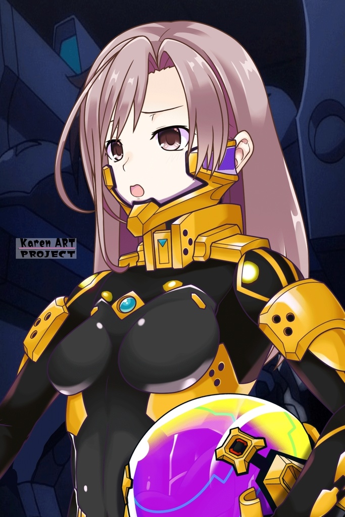 カレンちゃん+衛士強化装備(篁唯依カラー)【トータル・イクリプス】 斜め前アングル Karen is wearing Yui Takamura Guard Reinforcement Equipment【TOTAL ECLIPSE】Diagonal front angle