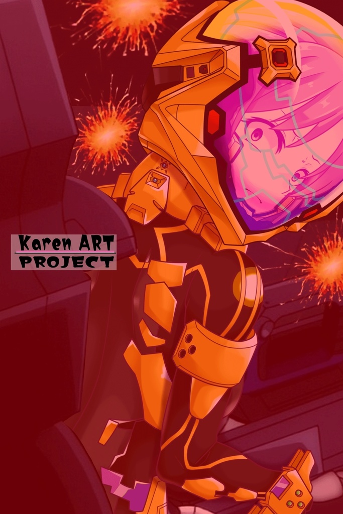 カレンちゃん+衛士強化装備(篁唯依カラー)【トータル・イクリプス】 背面アングル Karen is wearing Yui Takamura Guard Reinforcement Equipment【TOTAL ECLIPSE】Back Angle