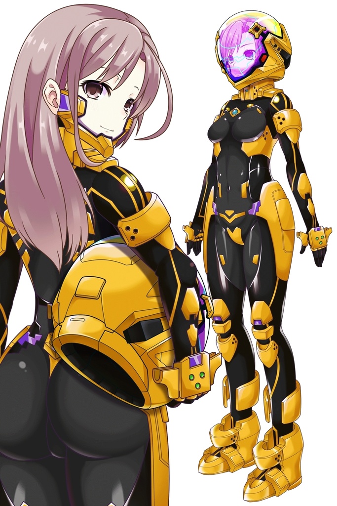 カレンちゃん+衛士強化装備(篁唯依カラー)【トータル・イクリプス】 背面アングル Karen is wearing Yui Takamura Guard Reinforcement Equipment【TOTAL ECLIPSE】Back Angle