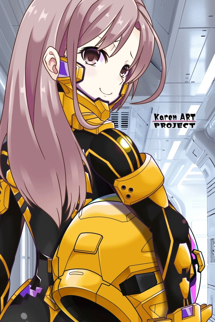 カレンちゃん+衛士強化装備(篁唯依カラー)【トータル・イクリプス】 背面アングル Karen is wearing Yui Takamura Guard Reinforcement Equipment【TOTAL ECLIPSE】Back Angle