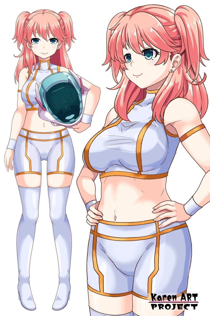 亜美ちゃん+ ネーナ・トリニティのインナースーツ【機動戦士ガンダム00】 斜め前・背面アングル Ami + Nena Trinity's Inner Suit [Mobile Suit Gundam 00】Diagonal front angle & Back Angle