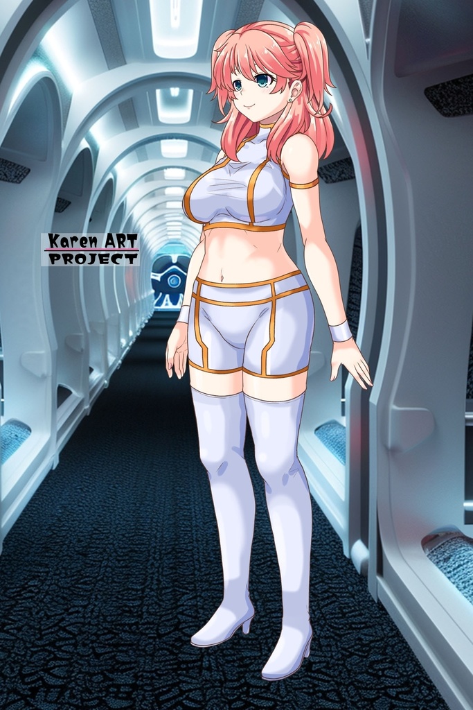 亜美ちゃん+ ネーナ・トリニティのインナースーツ【機動戦士ガンダム00】 斜め前・背面アングル Ami + Nena Trinity's Inner Suit [Mobile Suit Gundam 00】Diagonal front angle & Back Angle