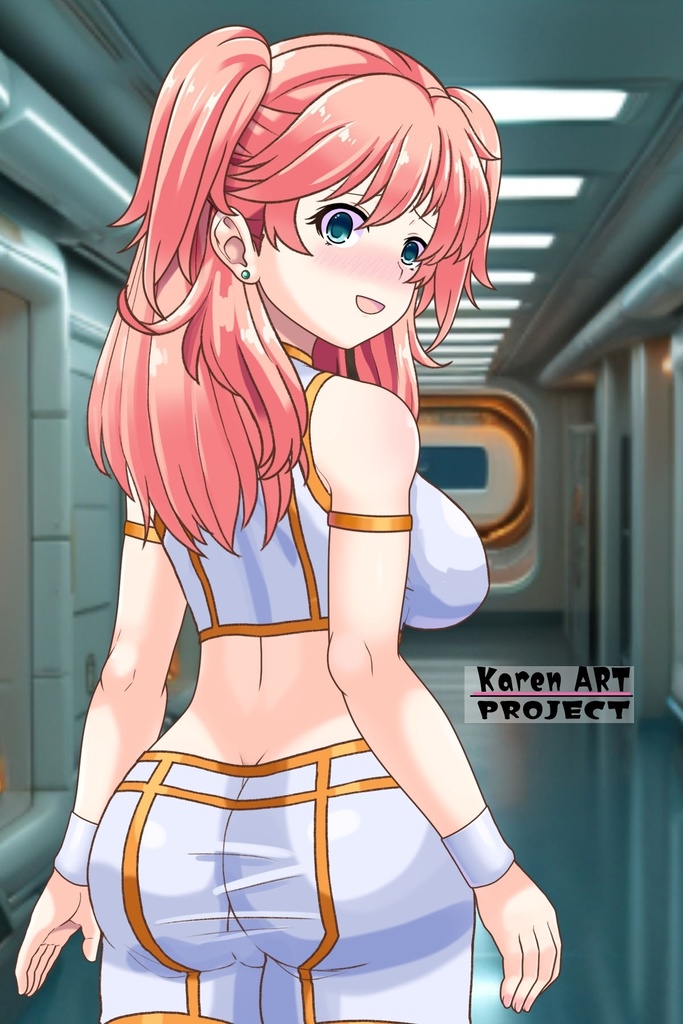 亜美ちゃん+ ネーナ・トリニティのインナースーツ【機動戦士ガンダム00】 斜め前・背面アングル Ami + Nena Trinity's Inner Suit [Mobile Suit Gundam 00】Diagonal front angle & Back Angle