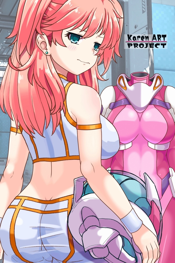 亜美ちゃん+ ネーナ・トリニティのインナースーツ【機動戦士ガンダム00】 斜め前・背面アングル Ami + Nena Trinity's Inner Suit [Mobile Suit Gundam 00】Diagonal front angle & Back Angle