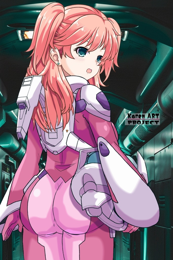 亜美ちゃん+ ネーナ・トリニティのノーマルスーツ【機動戦士ガンダム00】 背面アングル Ami + Nena Trinity's Normal Suit [Mobile Suit Gundam 00】Back Angle