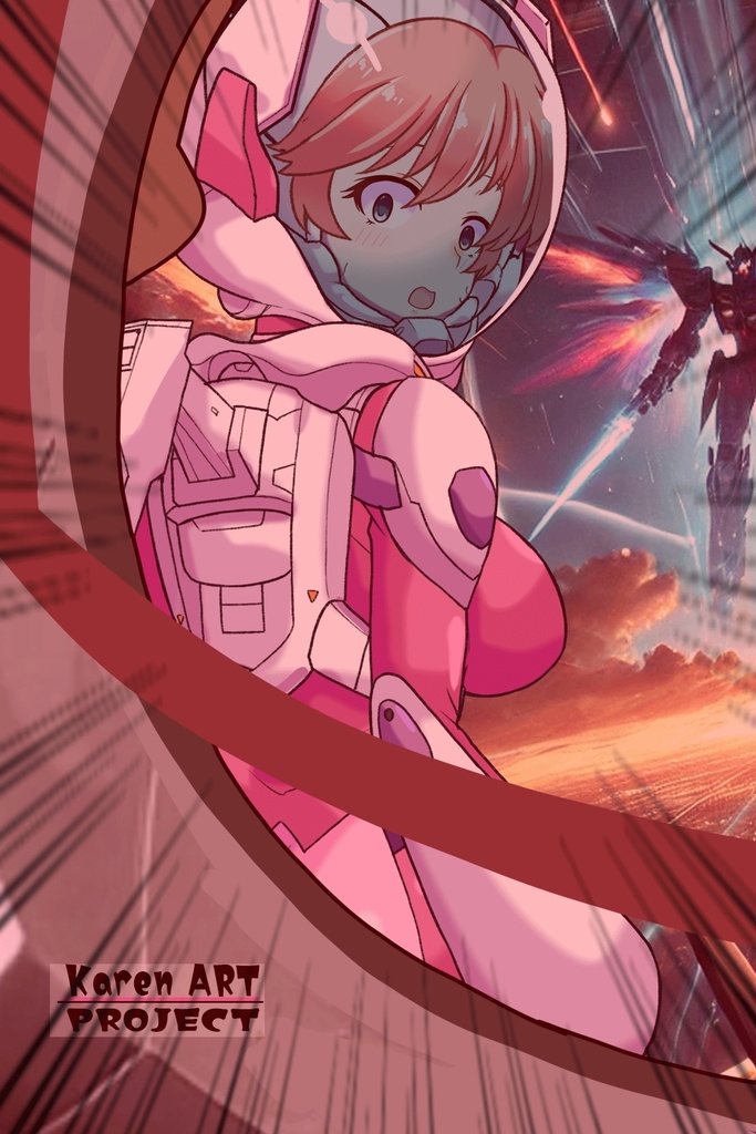 亜美ちゃん+ ネーナ・トリニティのノーマルスーツ【機動戦士ガンダム00】 背面アングル Ami + Nena Trinity's Normal Suit [Mobile Suit Gundam 00】Back Angle