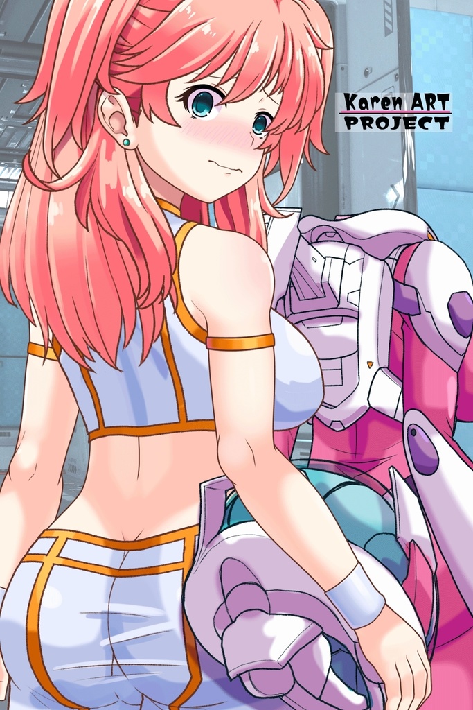 亜美ちゃん+ ネーナ・トリニティのノーマルスーツ【機動戦士ガンダム00】 背面アングル Ami + Nena Trinity's Normal Suit [Mobile Suit Gundam 00】Back Angle