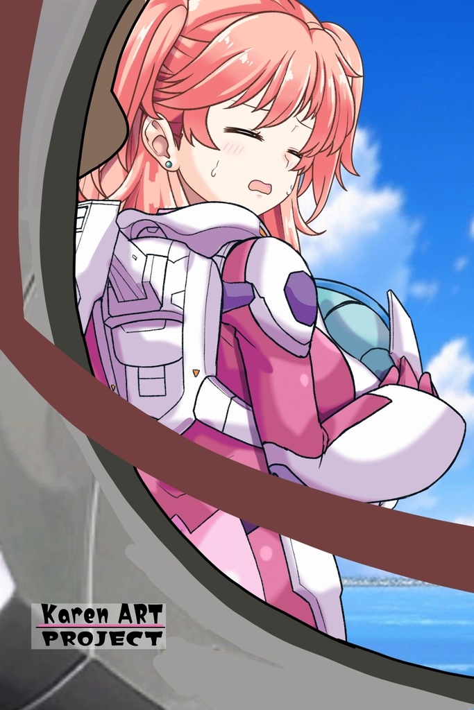 亜美ちゃん+ ネーナ・トリニティのノーマルスーツ【機動戦士ガンダム00】 背面アングル Ami + Nena Trinity's Normal Suit [Mobile Suit Gundam 00】Back Angle