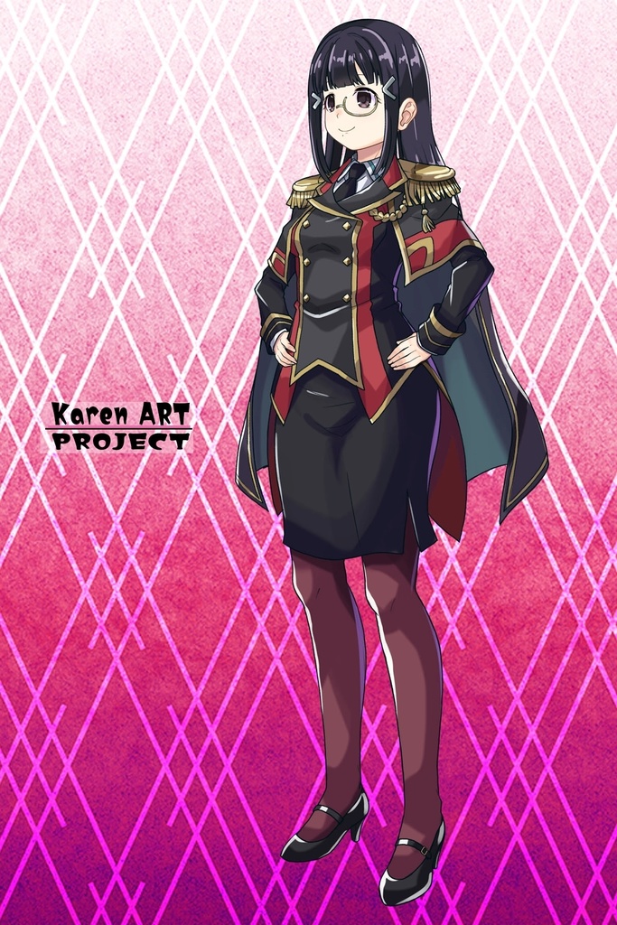 ゆりちゃん+黒澤ダイヤの制服【幻日のヨハネ】斜め前・背面アングル Yuri is wearing Daiya Kurosawa's Uniform【SUNSHINE in the MIRROR】Diagonal front angle & Back Angle