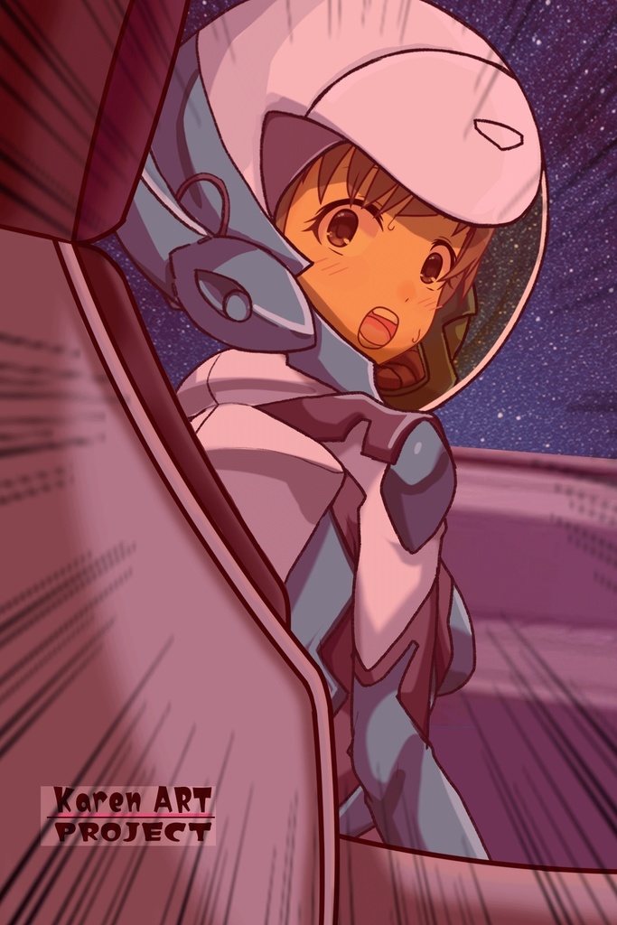 ゆりちゃん+白崎イリスのパイロットスーツ【Classroom☆Crisis 02】 背面アングル Yuri is wearing Iris Shirasaki's Pilot Suit 【Classroom☆Crisis 02】 Back Angle