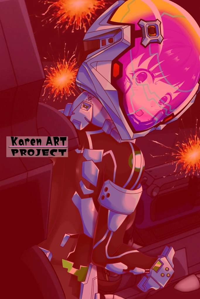 ゆりちゃん+衛士強化装備【トータル・イクリプス 03】背面アングル Yuri is wearing Guard Reinforcement Equipment【TOTAL ECLIPSE 03】Back Angle