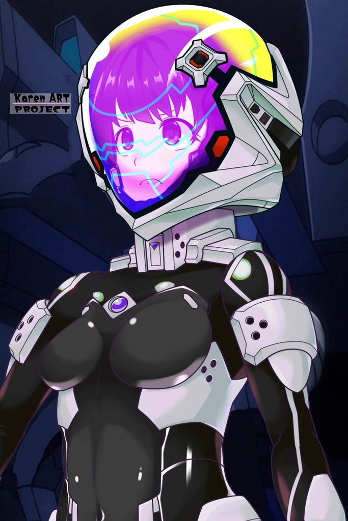 ゆりちゃん+衛士強化装備(甲斐志摩子カラー)【トータル・イクリプス 05】斜め前アングル Yuri is wearing Guard Reinforcement Equipment(Shimako Kai's Color)【TOTAL ECLIPSE 05】Diagonal front angle