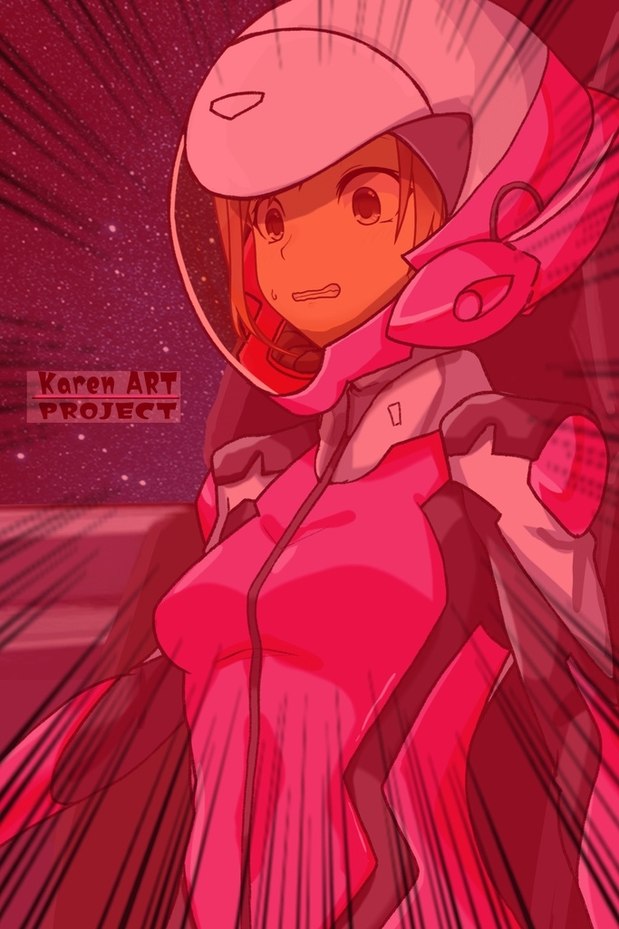 カレンちゃん+白崎イリスのパイロットスーツ【Classroom☆Crisis 01】斜め前アングル Karen is wearing Iris Shirasaki's Pilot Suit 【Classroom☆Crisis 01】 Diagonal front angle