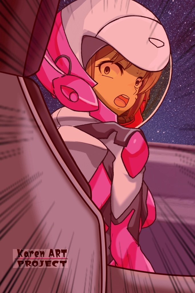 カレンちゃん+白崎イリスのパイロットスーツ【Classroom☆Crisis 02】 背面アングル Karen is wearing Iris Shirasaki's Pilot Suit 【Classroom☆Crisis 02】 Back Angle