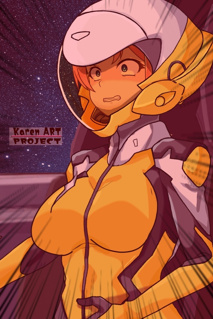 亜美ちゃん+白崎イリスのパイロットスーツ【Classroom☆Crisis 01】斜め前アングル Ami is wearing Iris Shirasaki's Pilot Suit 【Classroom☆Crisis 01】 Diagonal front angle