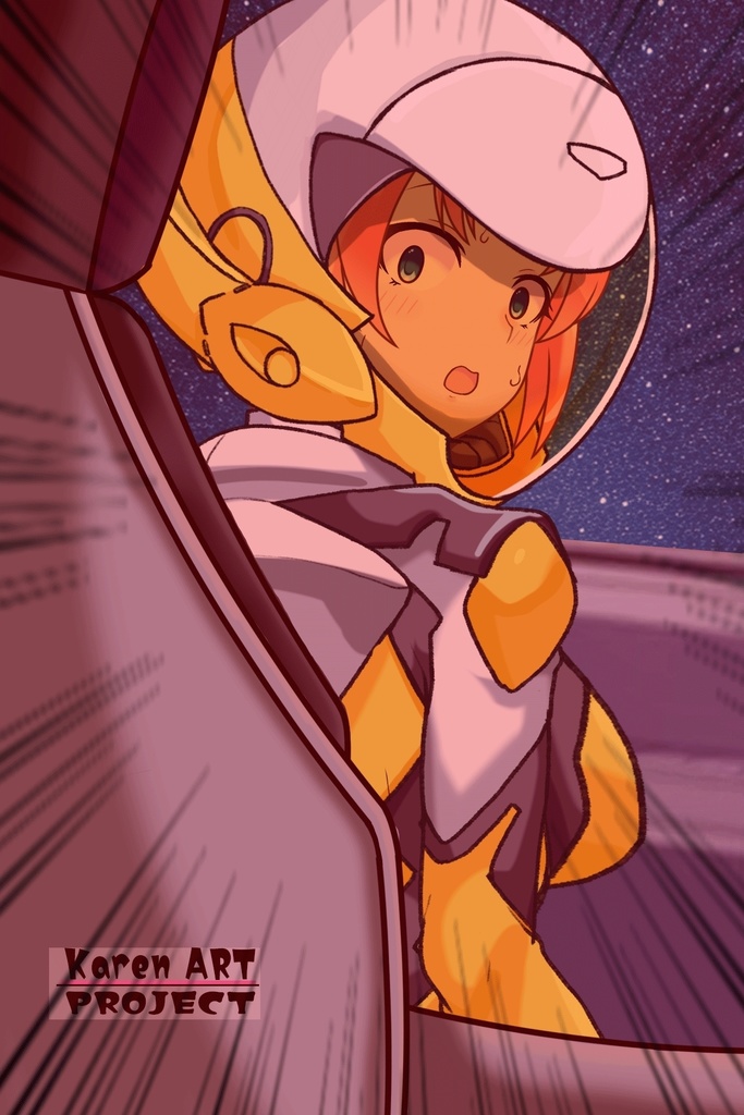 亜美ちゃん+白崎イリスのパイロットスーツ【Classroom☆Crisis 02】 背面アングル Ami is wearing Iris Shirasaki's Pilot Suit 【Classroom☆Crisis 02】 Back Angle