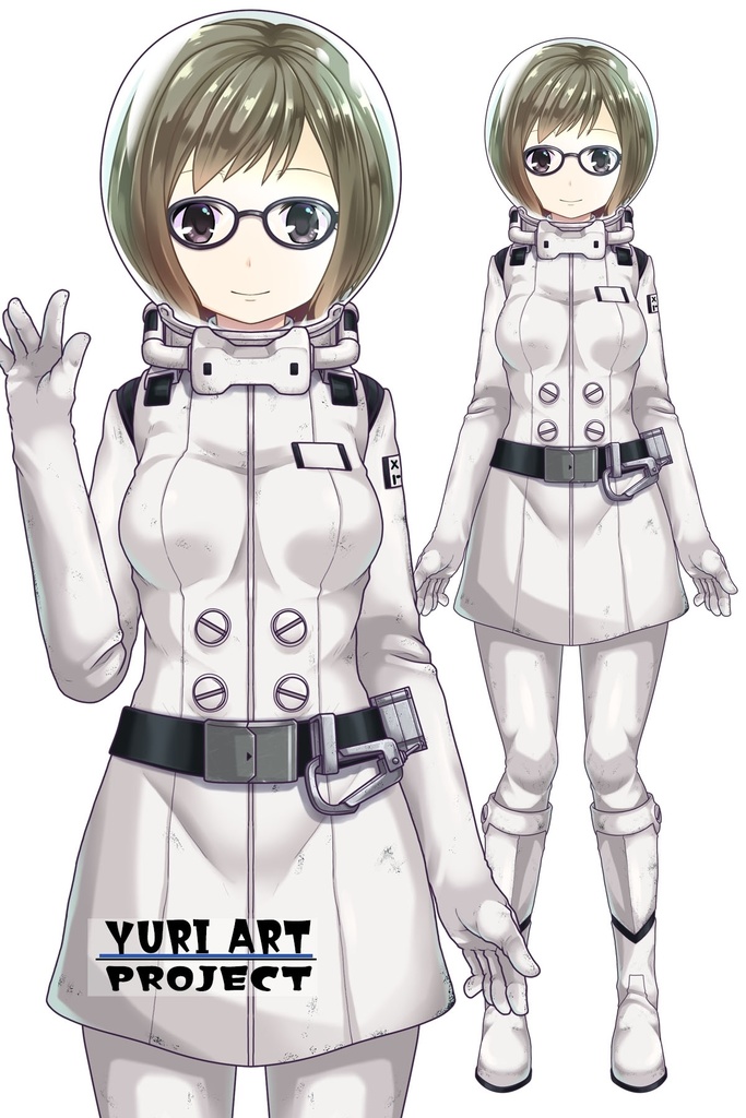 ゆりちゃん+田寛ヌミの宇宙服【シドニアの騎士】正面アングル Yuri is wearing Numi Tahiro's Space Suit【Knights of Sidonia】Front Angle
