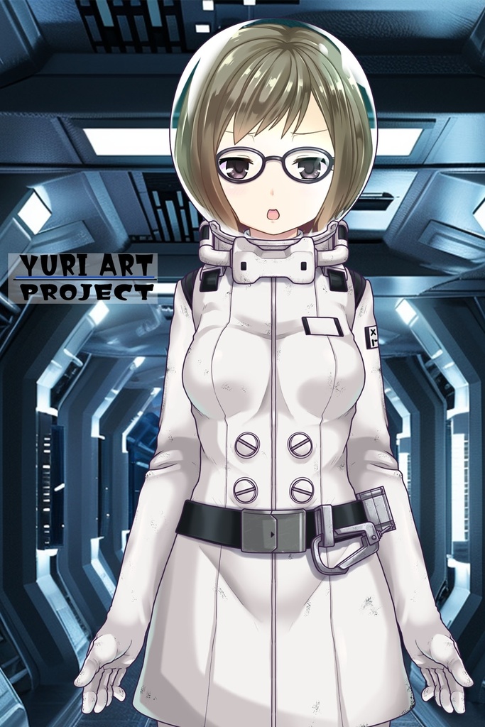 ゆりちゃん+田寛ヌミの宇宙服【シドニアの騎士】正面アングル Yuri is wearing Numi Tahiro's Space Suit【Knights of Sidonia】Front Angle