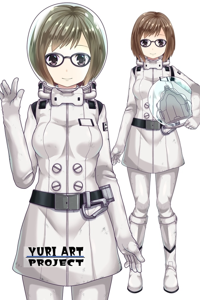 ゆりちゃん+田寛ヌミの宇宙服【シドニアの騎士】正面アングル Yuri is wearing Numi Tahiro's Space Suit【Knights of Sidonia】Front Angle