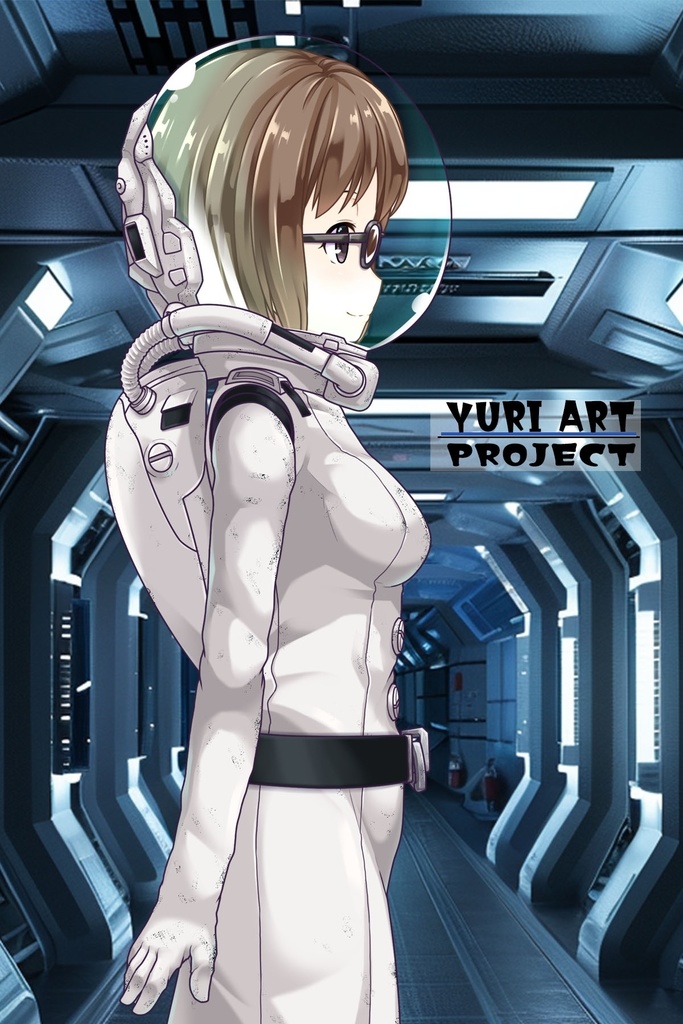 ゆりちゃん+田寛ヌミの宇宙服【シドニアの騎士】正面アングル Yuri is wearing Numi Tahiro's Space Suit【Knights of Sidonia】Front Angle