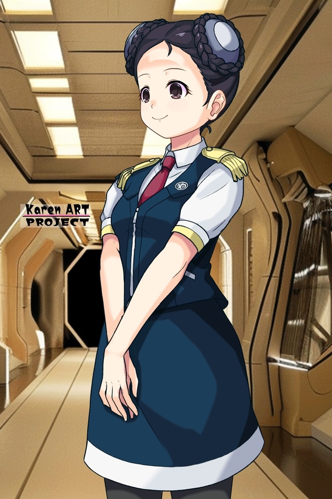 ゆりちゃん+スーパー6のラ・ラ・ランドのA.C.I.D.制服【交響詩篇エウレカセブン01】 Yuri is wearing a member of Super6,La La Land's A.C.I.D. Uniform【EUREKA SEVEN HI-EVOLUTION01】