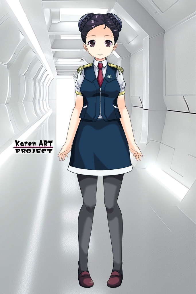 ゆりちゃん+スーパー6のラ・ラ・ランドのA.C.I.D.制服【交響詩篇エウレカセブン01】 Yuri is wearing a member of Super6,La La Land's A.C.I.D. Uniform【EUREKA SEVEN HI-EVOLUTION01】