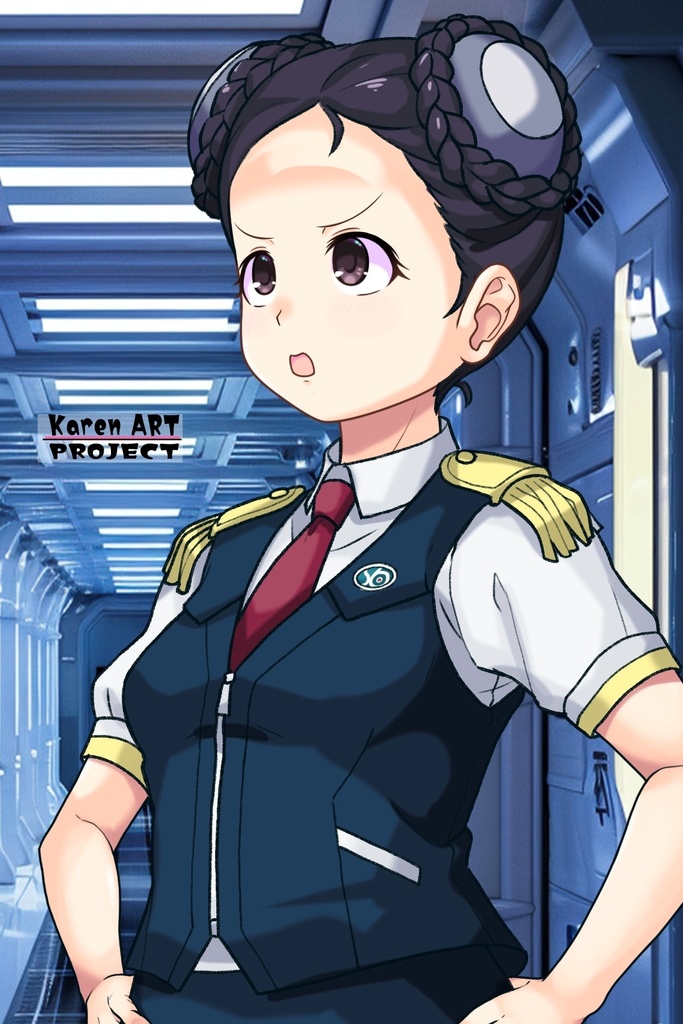 ゆりちゃん+スーパー6のラ・ラ・ランドのA.C.I.D.制服【交響詩篇エウレカセブン01】 Yuri is wearing a member of Super6,La La Land's A.C.I.D. Uniform【EUREKA SEVEN HI-EVOLUTION01】