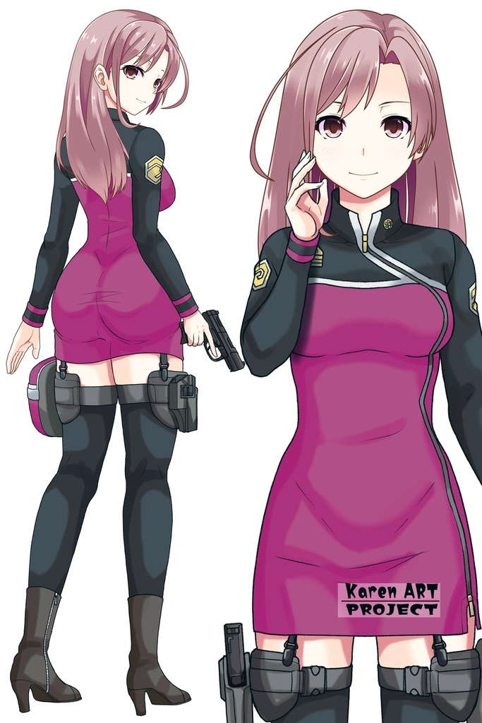 カレンちゃん+エウレカのA.C.I.D.制服(Karen Original Color)【交響詩篇エウレカセブン16】 Karen is wearing EUREKA's A.C.I.D. Uniform(Karen Original Color)【EUREKA SEVEN HI-EVOLUTION16】