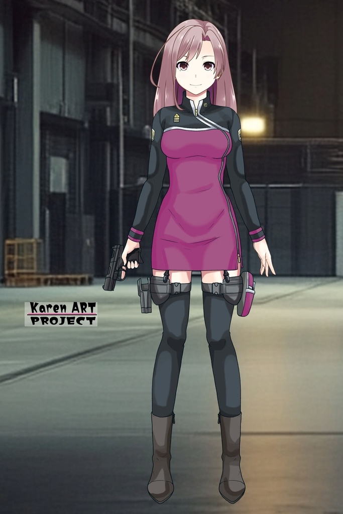 カレンちゃん+エウレカのA.C.I.D.制服(Karen Original Color)【交響詩篇エウレカセブン16】 Karen is wearing EUREKA's A.C.I.D. Uniform(Karen Original Color)【EUREKA SEVEN HI-EVOLUTION16】