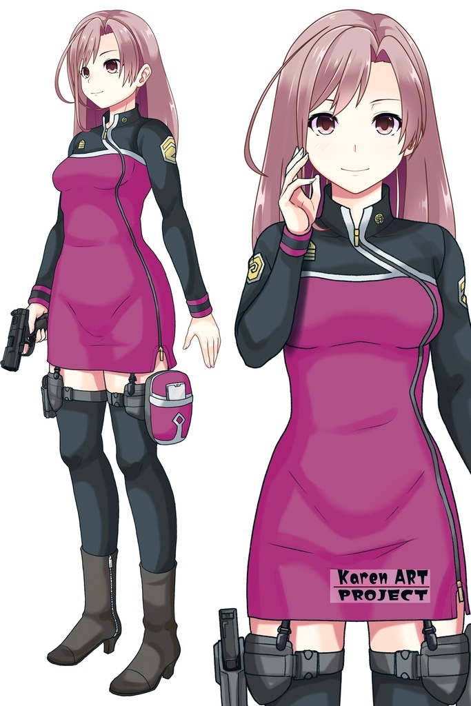 カレンちゃん+エウレカのA.C.I.D.制服(Karen Original Color)【交響詩篇エウレカセブン16】 Karen is wearing EUREKA's A.C.I.D. Uniform(Karen Original Color)【EUREKA SEVEN HI-EVOLUTION16】