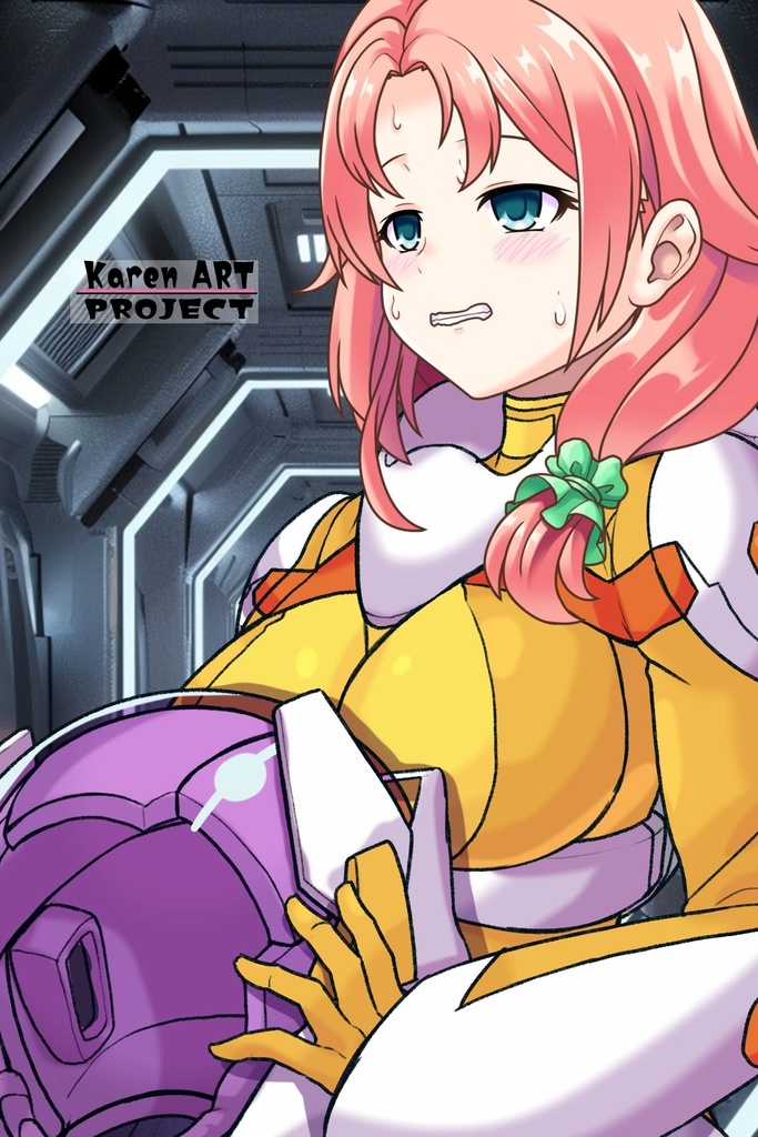 亜美ちゃん+ネーナ・トリニティーのノーマルスーツ(Ami Original Color)【機動戦士ガンダム00】06 斜め前アングル Ami is wearing Nena Trinity's Normal Suit(Ami Original Color)【Mobile Suit Gundam 00】06Diagonal front angle