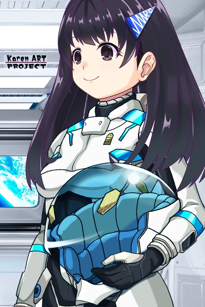 ゆりちゃん+エウレカのA.C.I.D.パイロットスーツ(Yuri Original Color)【交響詩篇エウレカセブン09】斜め前アングル Yuri is wearing EUREKA's A.C.I.D. Pilot Suit【EUREKA SEVEN HI-EVOLUTION09】Diagonal front angle