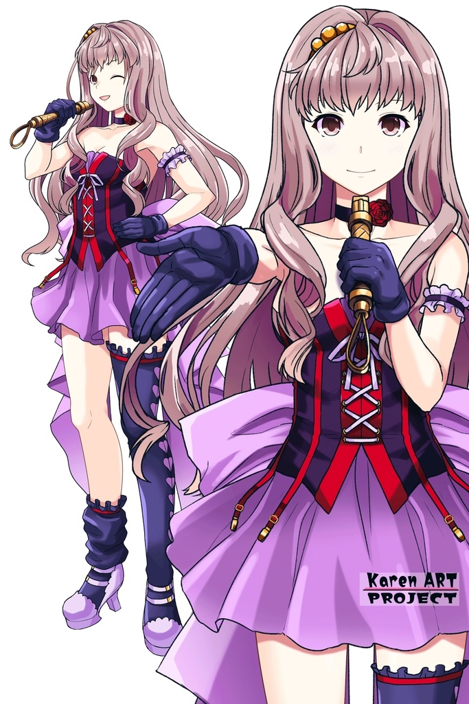 カレンちゃん+シェリル・ノームのステージ衣装【マクロスF04】 Karen is wearing Sheryl Nome's Dress【MACROSS Frontier04】