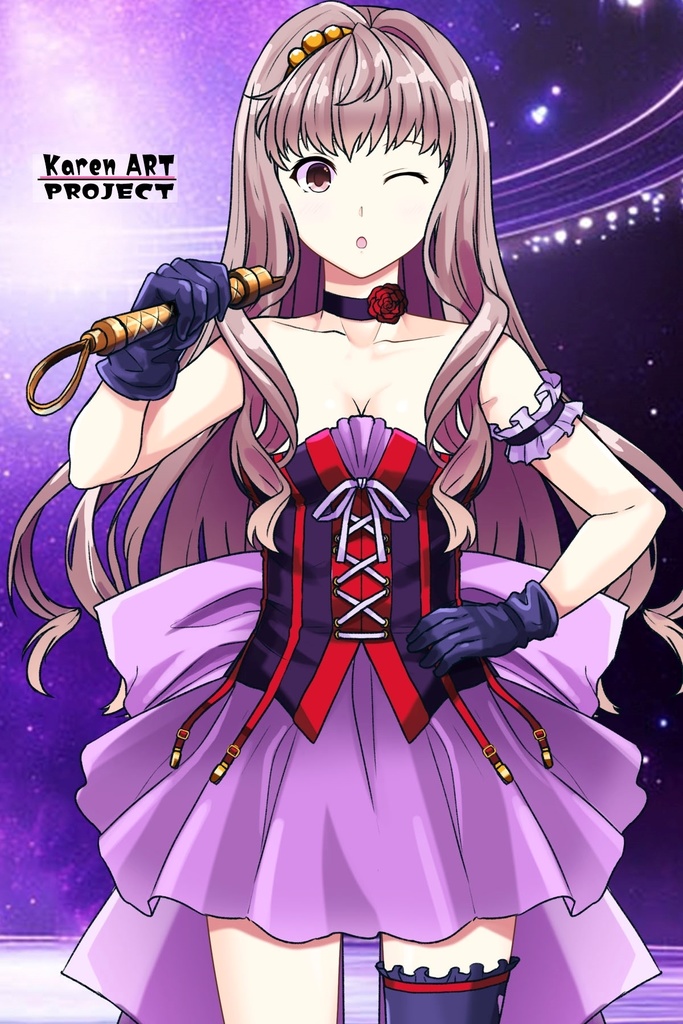 カレンちゃん+シェリル・ノームのステージ衣装【マクロスF04】 Karen is wearing Sheryl Nome's Dress【MACROSS Frontier04】