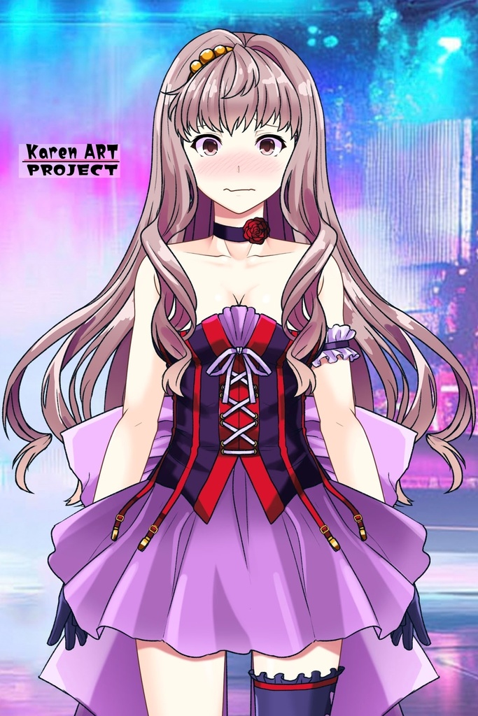 カレンちゃん+シェリル・ノームのステージ衣装【マクロスF04】 Karen is wearing Sheryl Nome's Dress【MACROSS Frontier04】