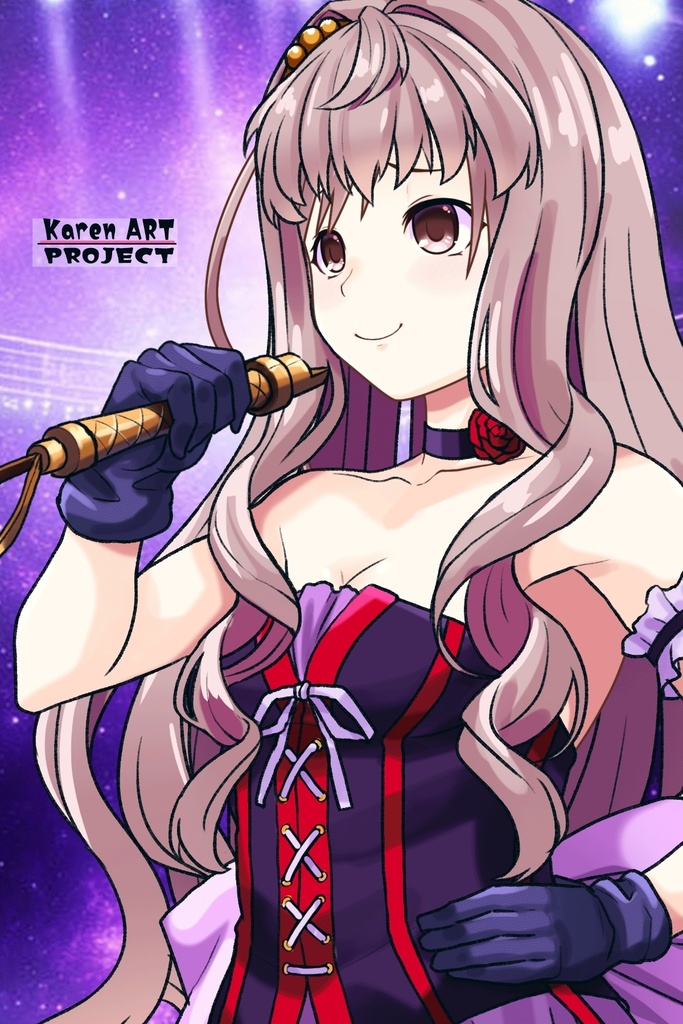 カレンちゃん+シェリル・ノームのステージ衣装【マクロスF04】 Karen is wearing Sheryl Nome's Dress【MACROSS Frontier04】