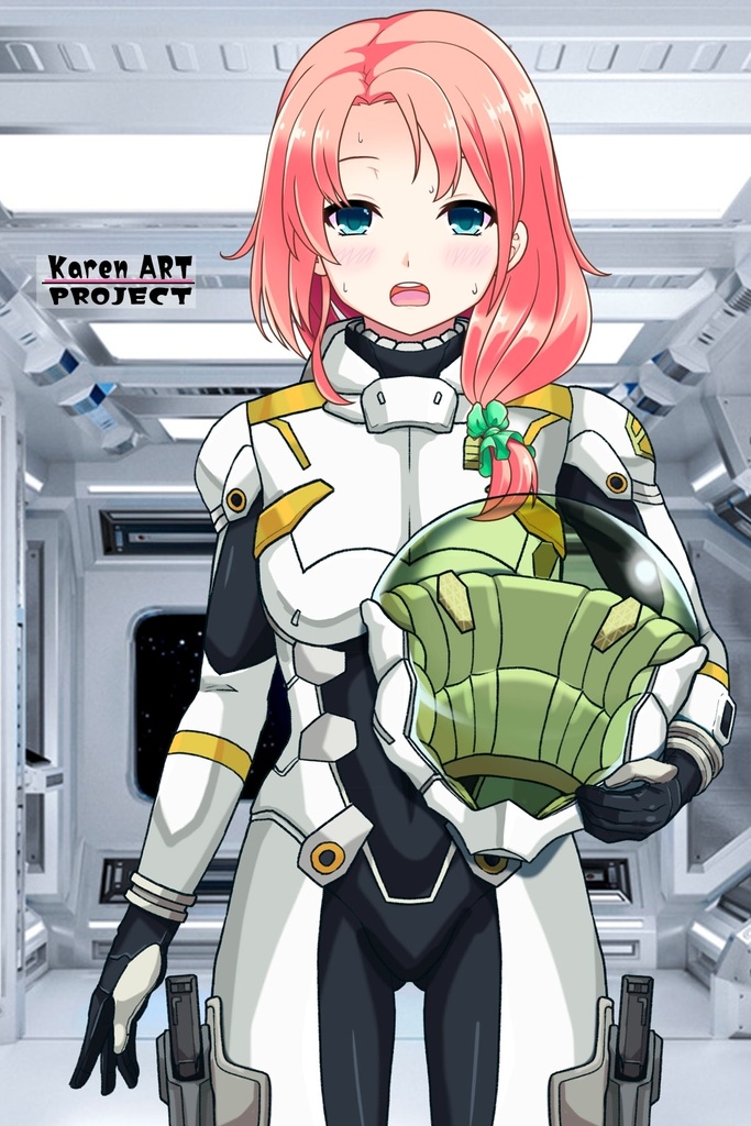 亜美ちゃん+エウレカのA.C.I.D.パイロットスーツ(Ami Original Color)【交響詩篇エウレカセブン01】正面アングル Ami is wearing EUREKA's A.C.I.D. Pilot Suit(Ami Original Color)【EUREKA SEVEN HI-EVOLUTION01】Front Angle