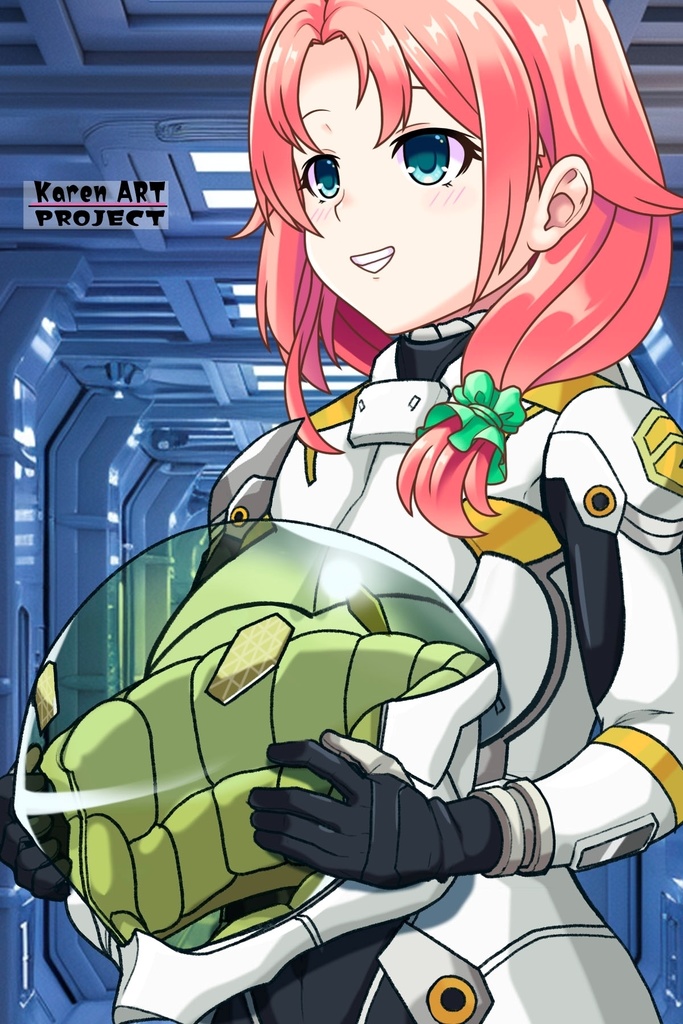 亜美ちゃん+エウレカのA.C.I.D.パイロットスーツ(Ami Original Color)【交響詩篇エウレカセブン02】斜め前アングル Ami is wearing EUREKA's A.C.I.D. Pilot Suit(Ami Original Color)【EUREKA SEVEN HI-EVOLUTION02】