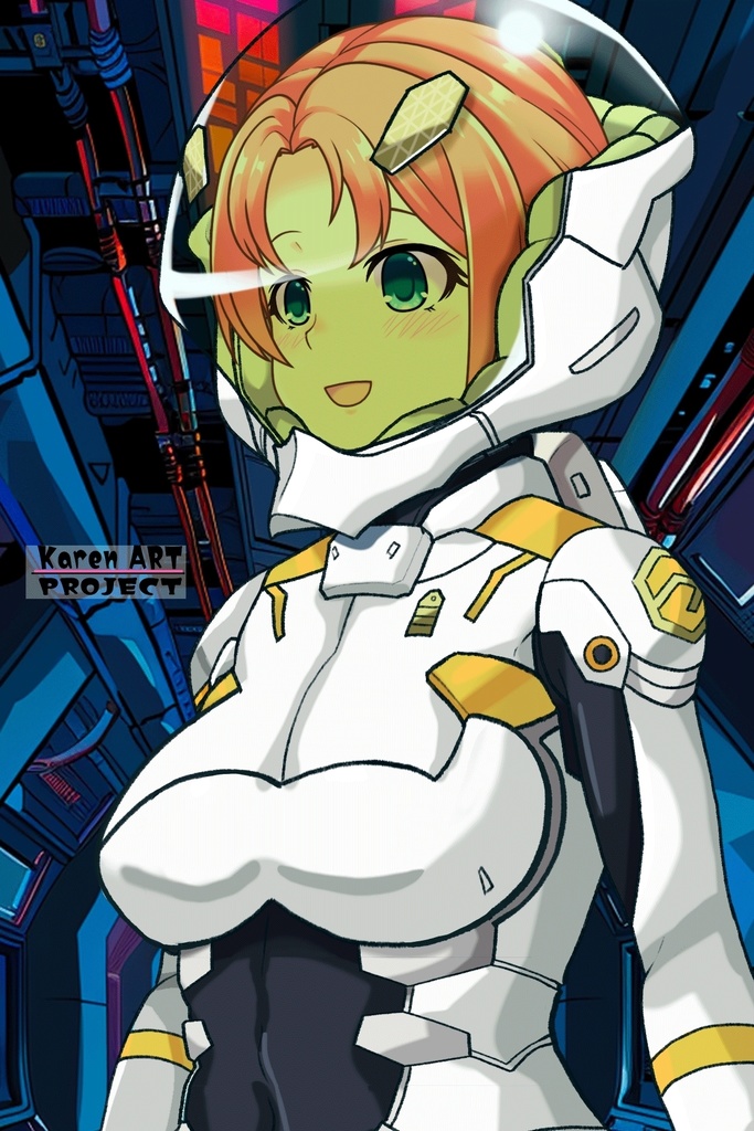 亜美ちゃん+エウレカのA.C.I.D.パイロットスーツ(Ami Original Color)【交響詩篇エウレカセブン02】斜め前アングル Ami is wearing EUREKA's A.C.I.D. Pilot Suit(Ami Original Color)【EUREKA SEVEN HI-EVOLUTION02】