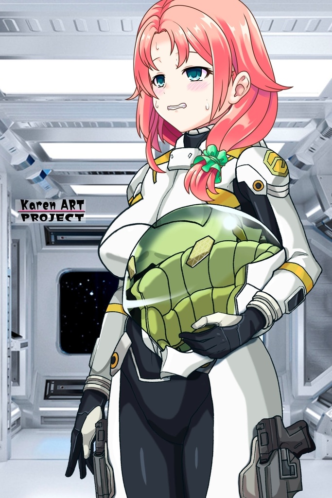 亜美ちゃん+エウレカのA.C.I.D.パイロットスーツ(Ami Original Color)【交響詩篇エウレカセブン02】斜め前アングル Ami is wearing EUREKA's A.C.I.D. Pilot Suit(Ami Original Color)【EUREKA SEVEN HI-EVOLUTION02】