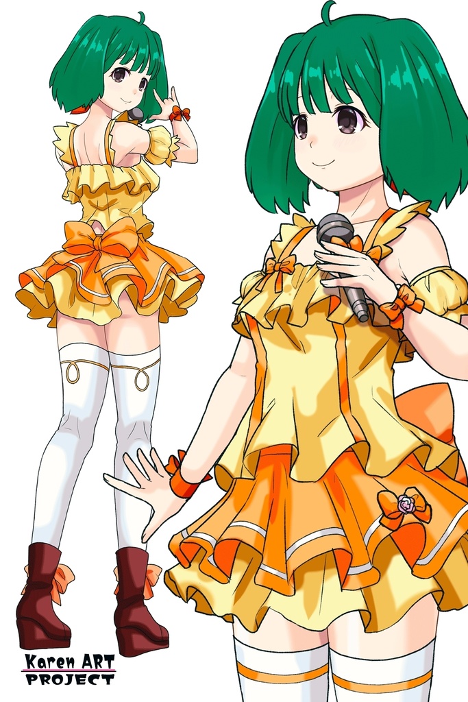ゆりちゃん+ランカ・リーのステージ衣装【マクロスF04】 Yuri is wearing Ranka Lee's Dress【MACROSS Frontier04】