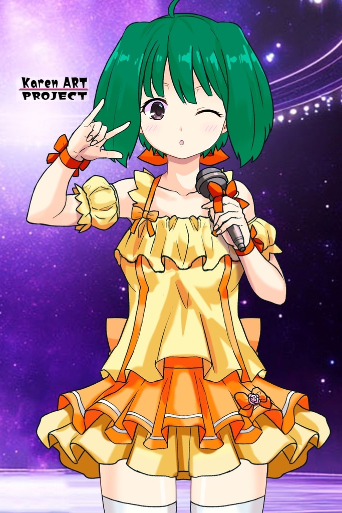 ゆりちゃん+ランカ・リーのステージ衣装【マクロスF04】 Yuri is wearing Ranka Lee's Dress【MACROSS Frontier04】